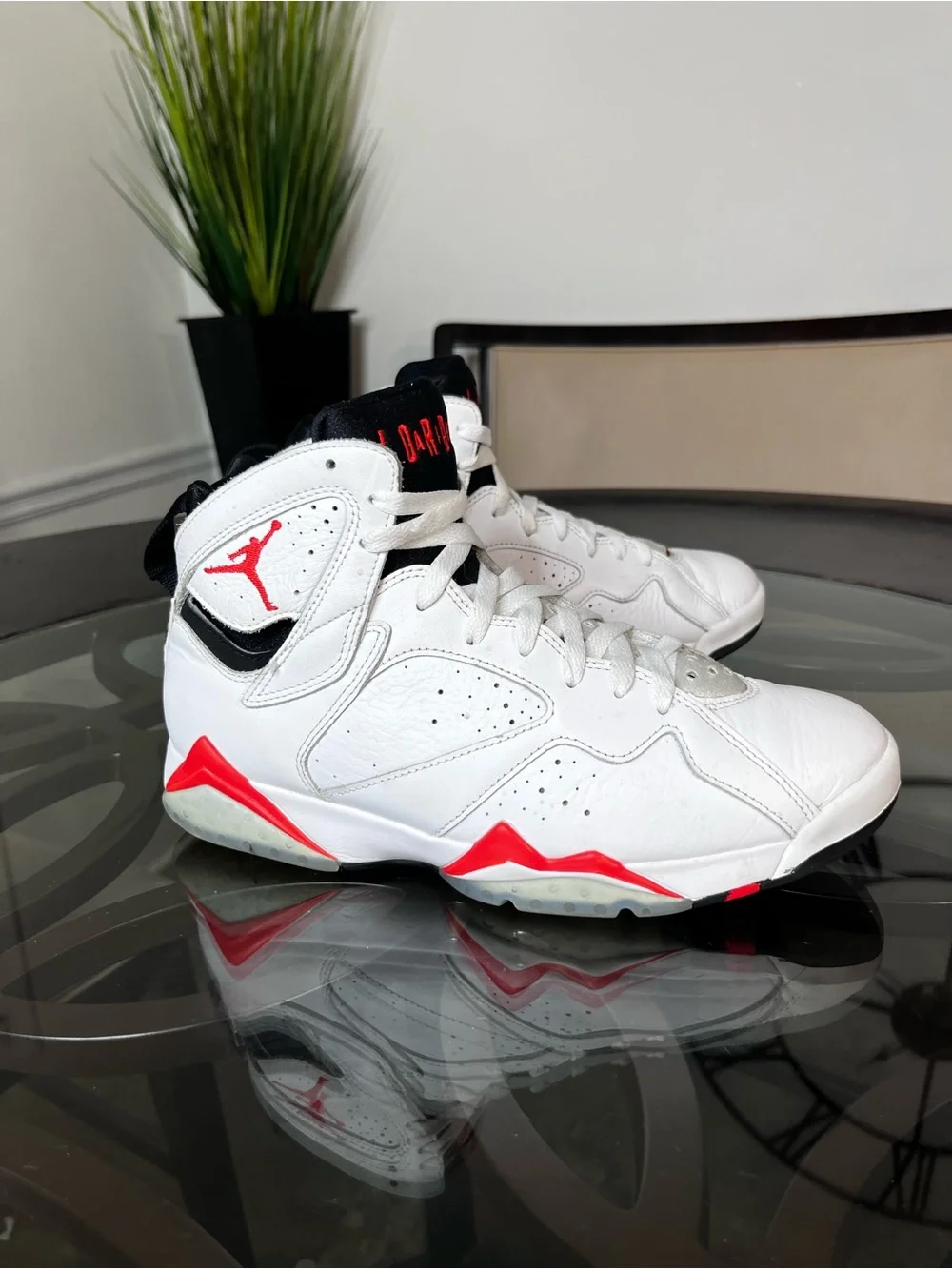 Nike Air Jordan 7 Retro White Infrared Men's Sz 9